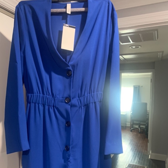 COPY - NWT blue jumpsuit from MANGO , size L - Picture 4 of 5
